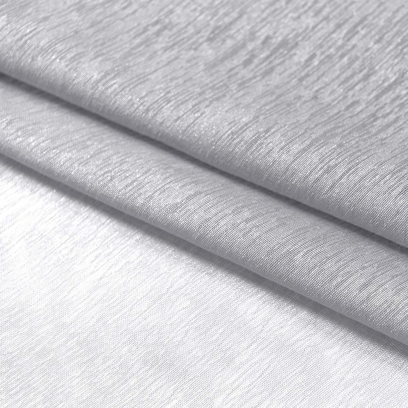 KOUFALL Silver Sheer Curtains, Luxury Curtain for Living Room Bedroom, Light Grey Grommet Backdrop Curtains for Party, 52 x 84 Inch Length, 2 Panels Set, Gray - Image 5